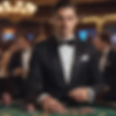 Stylish tuxedo outfit for a casino-themed event