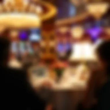 Gourmet Dining at Cesar Casino Elegant dining setting within the casino