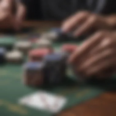 Illustration of basic Texas Hold'em gameplay mechanics