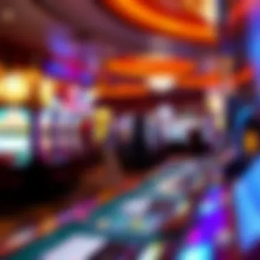 Vibrant Gaming Experience at Caesars Casino Inside view of the vibrant gaming floor at Caesars Casino