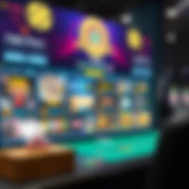 The Evolution of Online Gaming A digital interface displaying various online casino platforms.