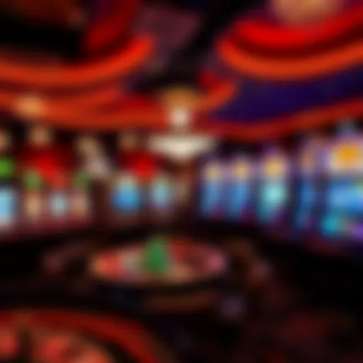 Vibrant casino gaming environment showcasing various free games.