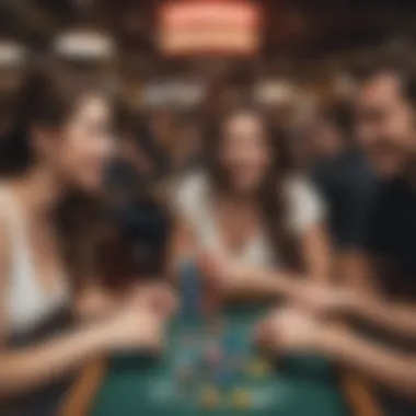Joyful Experience at Free Play Tables Enthusiastic gamers enjoying free play tables