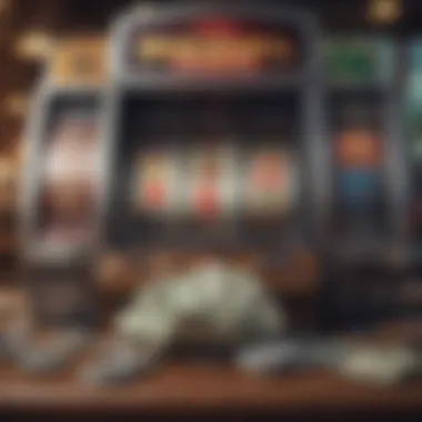 Winning Cash with No Deposit Required Illustration showing cash rewards from playing no deposit slots