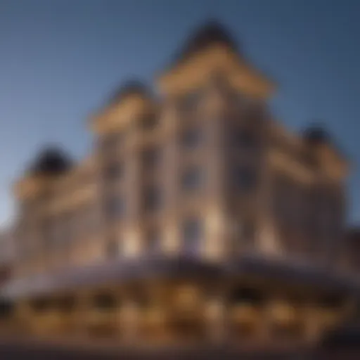 Exterior view of Harrah's Casino showcasing its grand architecture.