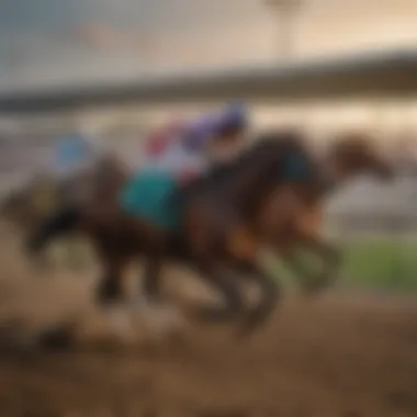 Digital Horse Racing Odds Horse racing odds displayed on a digital platform