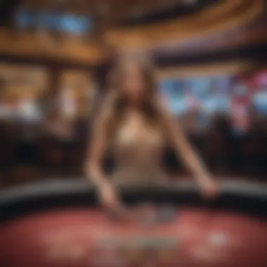 Live entertainment stage hosting a thrilling performance