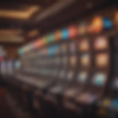 Colorful Slot Machines Vibrant slot machine area filled with colorful machines