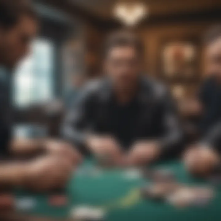 An engaging poker game scene showcasing strategy and concentration.