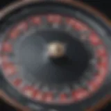 A close-up of a single zero roulette wheel showcasing its unique layout and design.