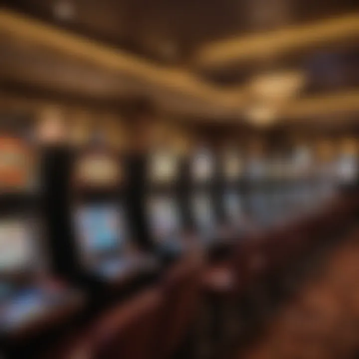 An array of gaming options available at Golden Nugget, highlighting slots and table games.