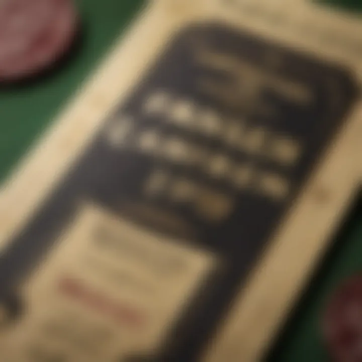 A close-up view of a gaming voucher that can be used for promotions