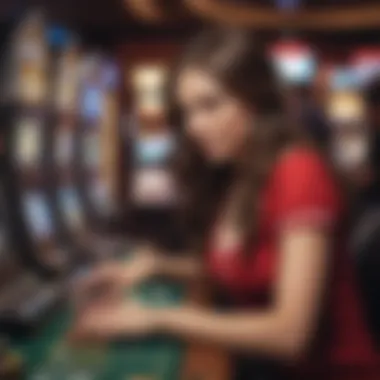 A player engaging with a popular slot game