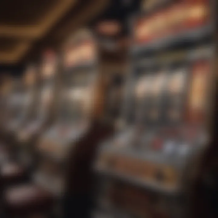 An assortment of different types of slot machines