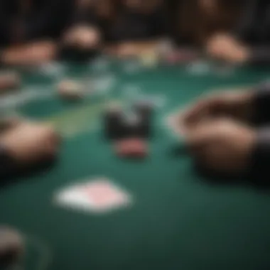 Strategic Decisions in Poker Visual depiction of poker strategy and decision-making