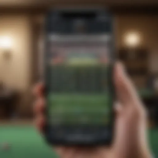 Mobile interface of a cricket betting app showcasing live odds