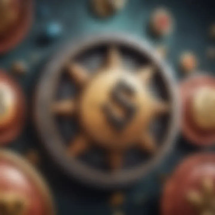 Illustration of scatter symbols in an online slot game