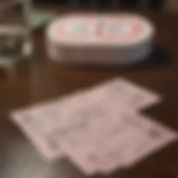 Arkansas Powerball tickets on a table